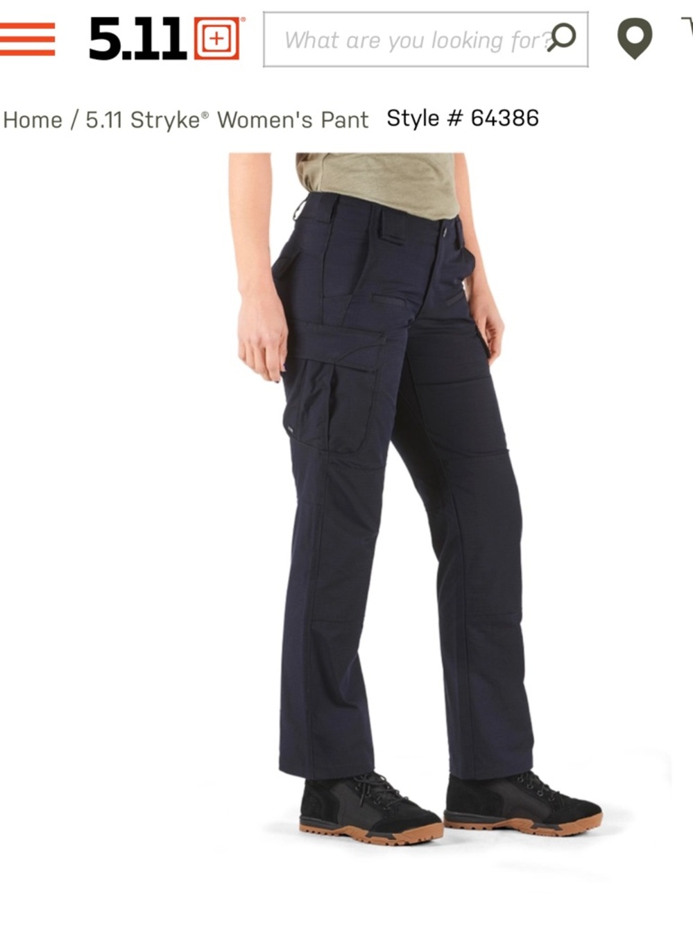 5.11 Stryke Women’s Tactical Cargo Pants - black size 10